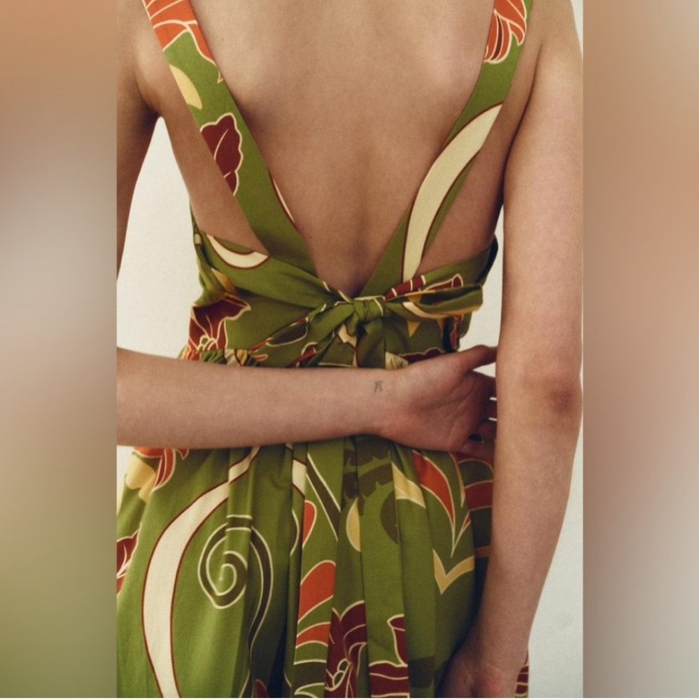 ZARA PRINTED  DRESS Size  M - Picture 10 of 15